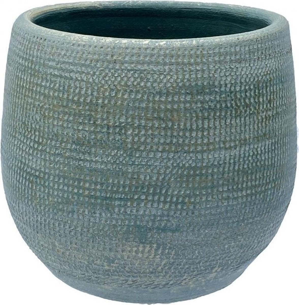  Tokio Bloempot Blauw Aqua D28 X H26 Cm - Nieuwe Collectie