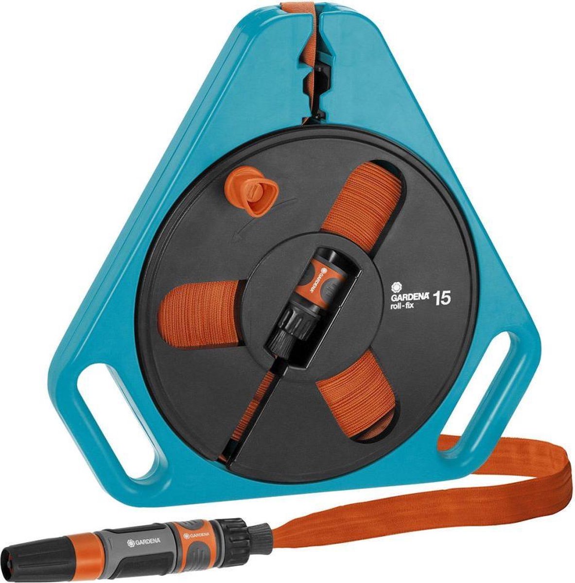  GARDENA Classic Draagcassette Roll-fix C15 Compleet - Inclusief 15 Meter Compact Slang