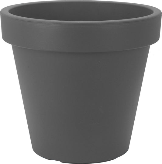  Kunststof Bloempot Antraciet Ø40 Cm - Hoogte 35 Cm