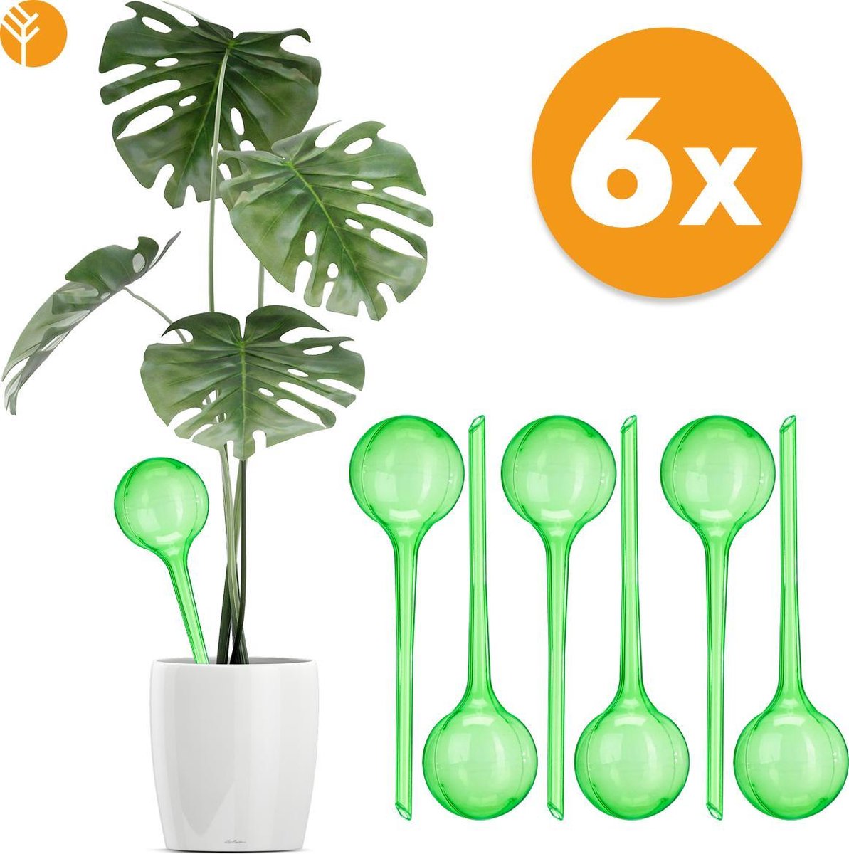  Waterdruppelaar Set Van 6 Stuks Voor Planten – 27 CM – Automatisch Watergeefsysteem Voor Kamerplanten – Planten Watergever Met Druppelsysteem – Waterbol