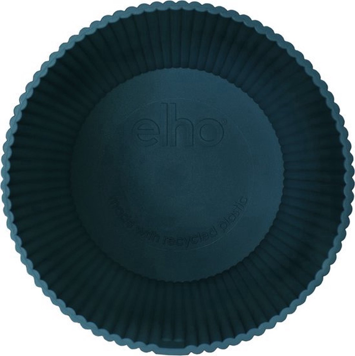  Elho Vibes Fold Rond 22 - Bloempot Voor Binnen - Ø 22.0 X H 20.2 Cm - Diepblauw