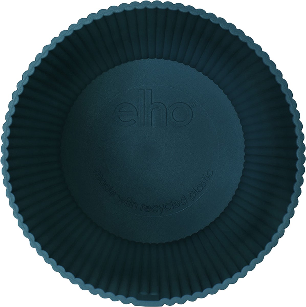  Elho Vibes Fold Rond 22 - Bloempot Voor Binnen - Ø 22.0 X H 20.2 Cm - Diepblauw