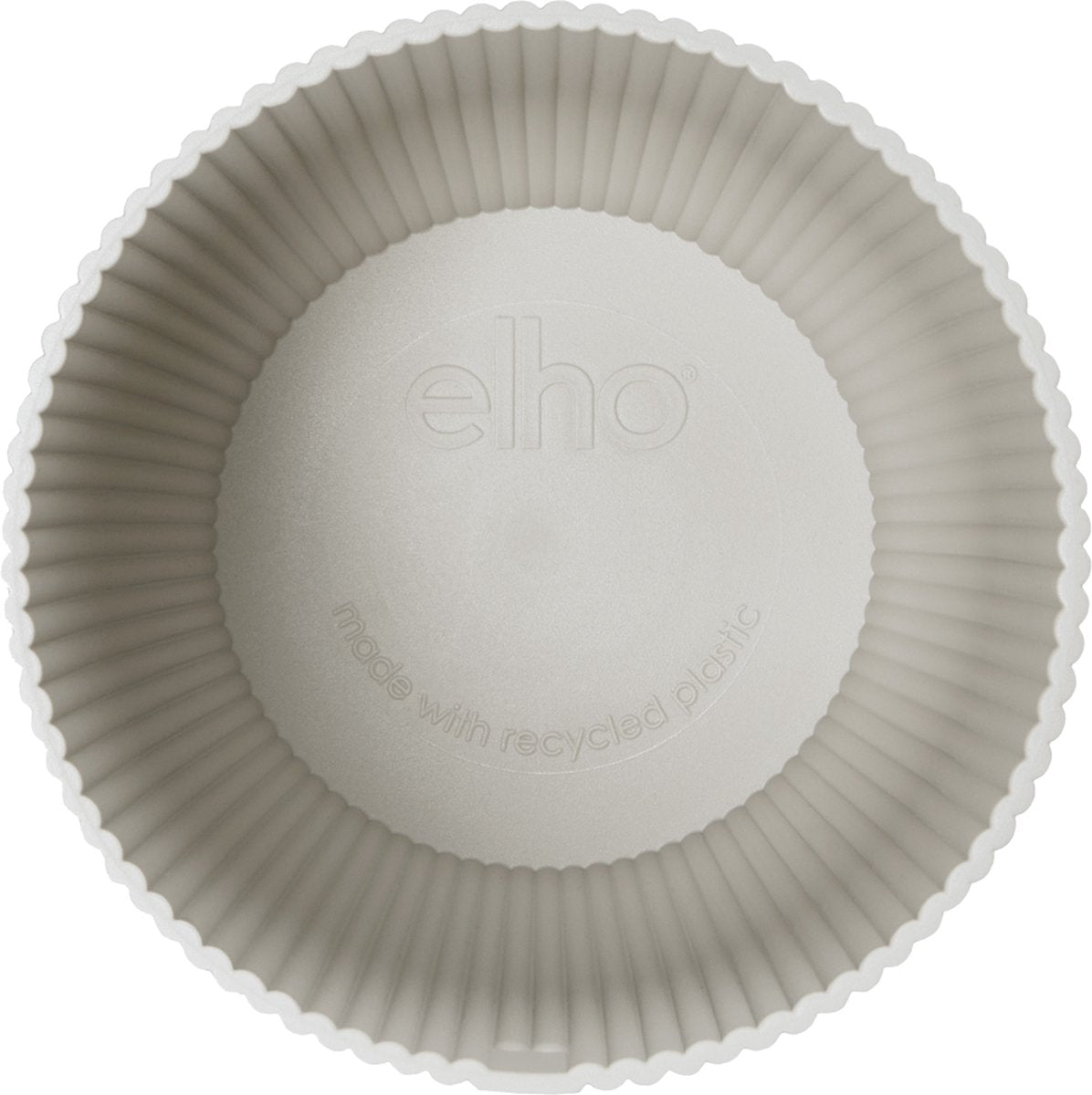  Elho Vibes Fold Rond 30 - Bloempot Voor Binnen - Ø 29.5 X H 27.2 Cm - Zijdewit