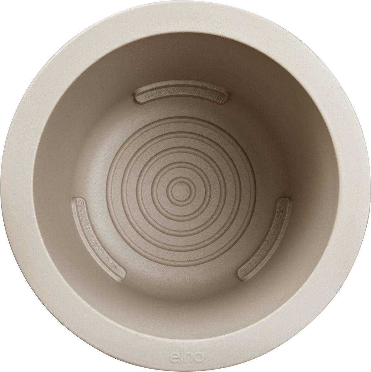  Elho Pure Coupe 41 - Bloempot Voor Binnen &amp; Buiten - Ø 41.3 X H 57.9 Cm - Beige/Balanced Beige