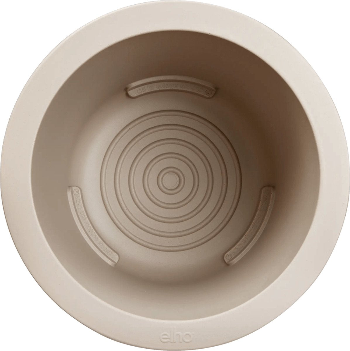  Elho Pure Coupe 35 - Bloempot Voor Binnen &amp; Buiten - Ø 34.9 X H 49.0 Cm - Beige/Balanced Beige