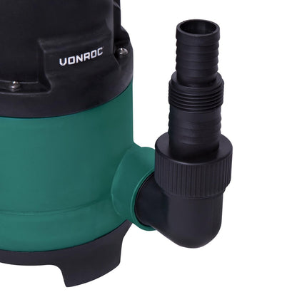 VONROC Dompelpomp/Waterpomp 400W - 8000l/h - Voor Vuil En Schoonwater - Met Vlotter