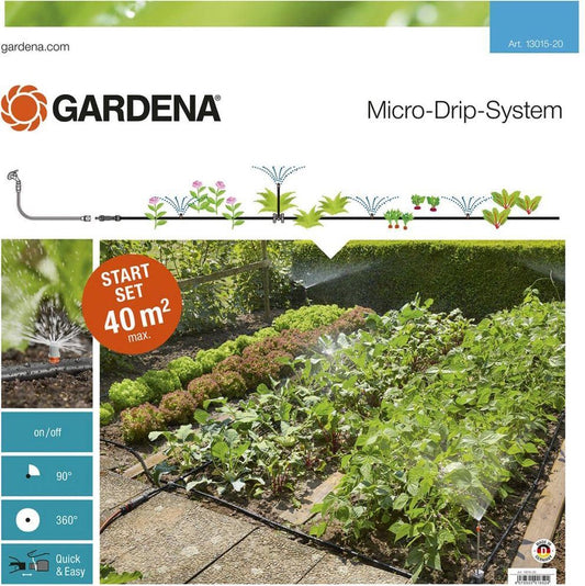  GARDENA Micro Drip System Bloembed En Moestuin Startset Druppelsysteem - 25 Meter