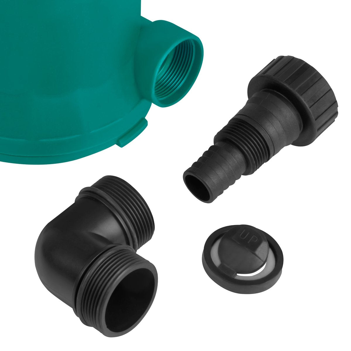  VONROC Dompelpomp / Vlakzuigpomp / Dweilpomp - Tot 1mm Met Sensorschakelaar - 400W - 6000l/h - Voor Schoon Water