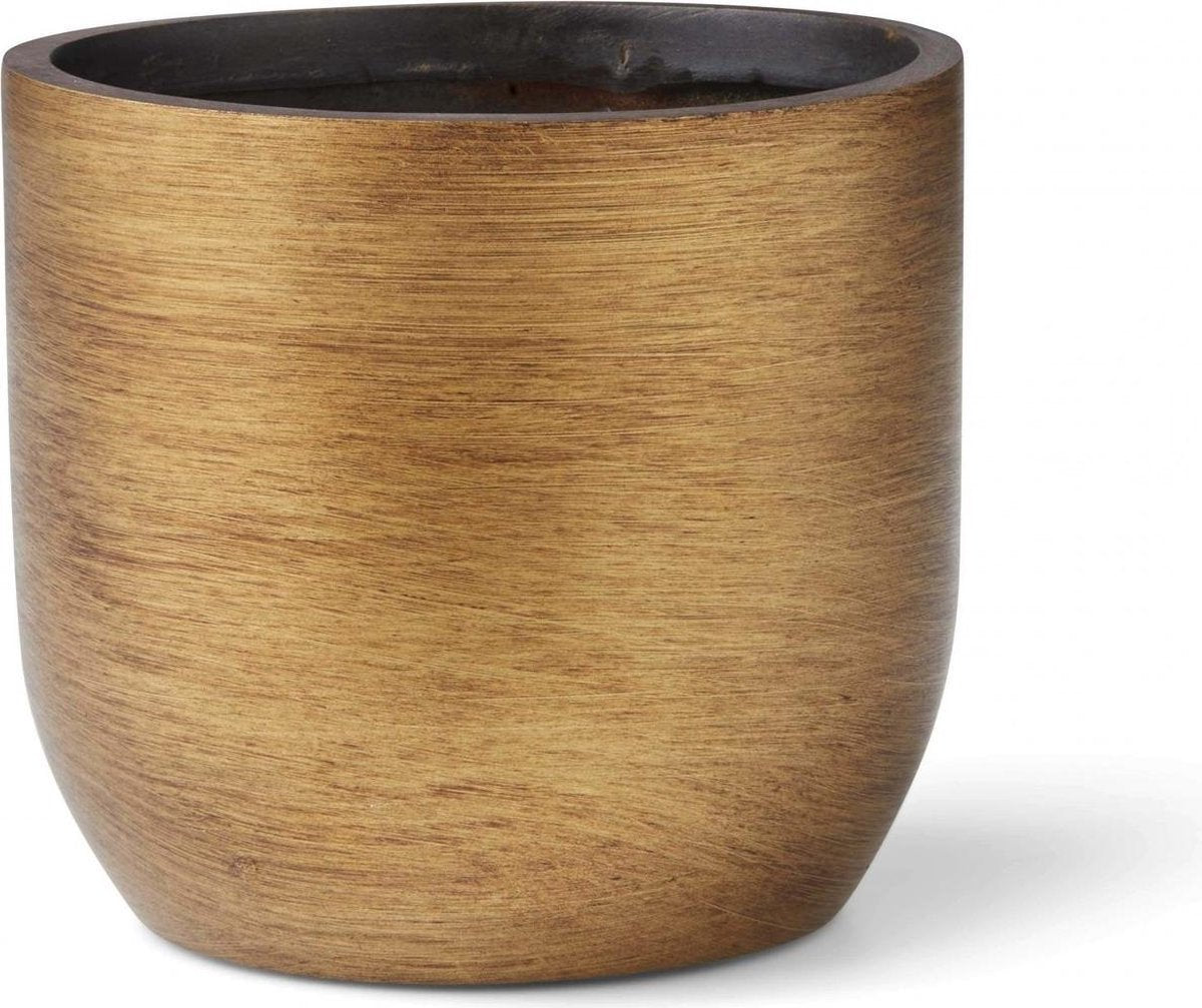  Capi Europe - Bloempot Bol Retro - 23x21 - Goud - Bloempot Voor Binnen - BRTG134