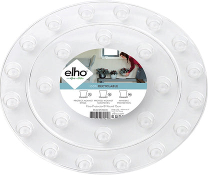  Elho Floorprotector Rond 25 - Accessoires Voor Binnen - Ø 25.0 X H 1.5 Cm - Transparant/Transparant