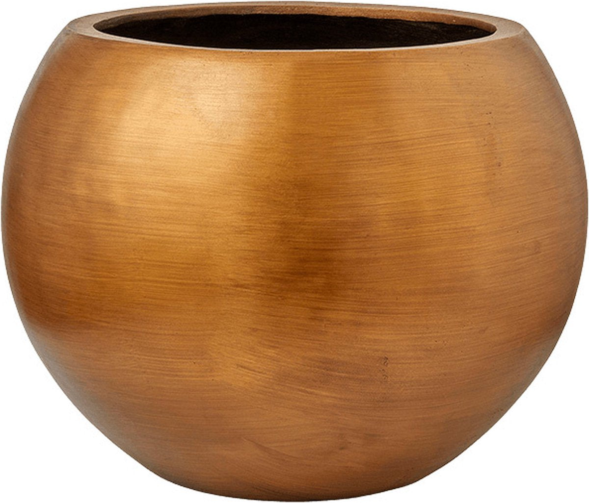  Capi Europe - Vaas Bol Retro - 30x25 - Goud - Bloempot Voor Binnen - BRTG104
