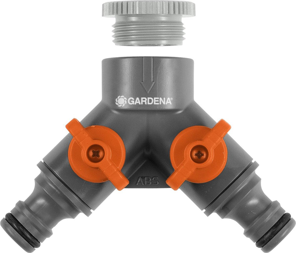  GARDENA 2-weg Ventiel 26,5 Mm (G 3/4"), 21 Mm (G 1/2")
