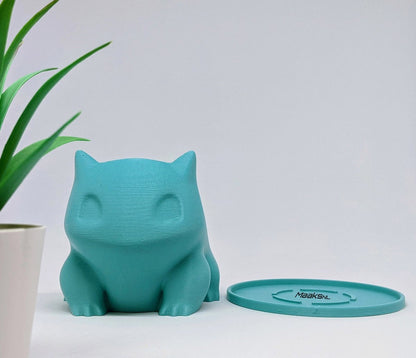 Merkloos Pokémon Bulbasaur Bloempot - Inclusief Opvangschaal - Teal