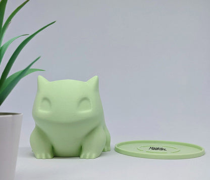 Merkloos Pokémon Bulbasaur Bloempot - Inclusief Opvangschaal - Pastelgroen