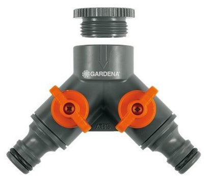  GARDENA 2-weg Ventiel 26,5 Mm (G 3/4"), 21 Mm (G 1/2")