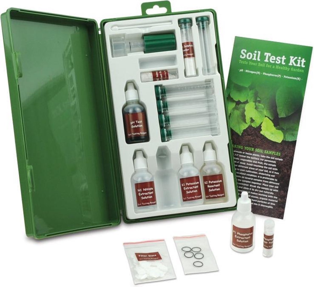  Rapitech STK008 Grondtestkit Om De PH En NPK Te Meten (80 Testen)
