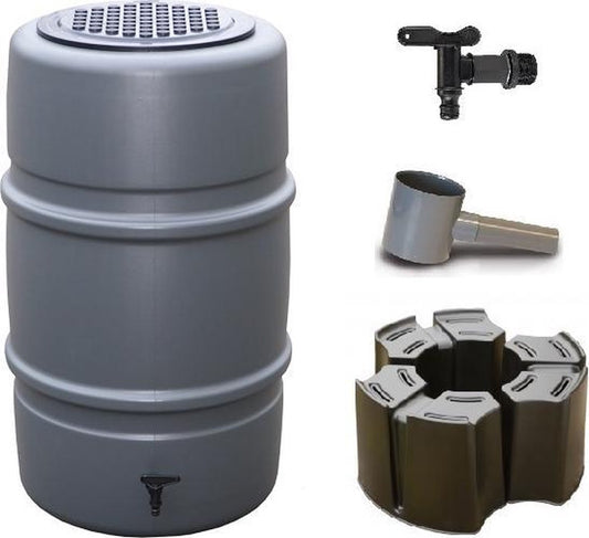  Regenton Voordeelset | Harcostar 227liter Grijs + Harcostar Standaard + Harcostar Vulautomaat 70/80mm