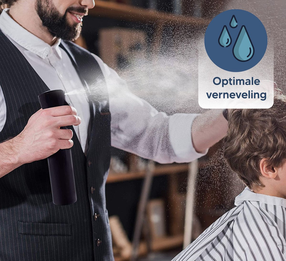  Johannes &amp; Co Waterspuit Zwart - Waterverstuiver Mist Verstuiver Haar