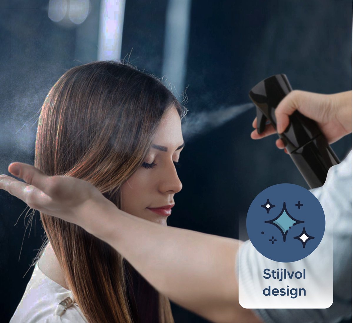  Johannes &amp; Co Waterspuit Zwart - Waterverstuiver Mist Verstuiver Haar