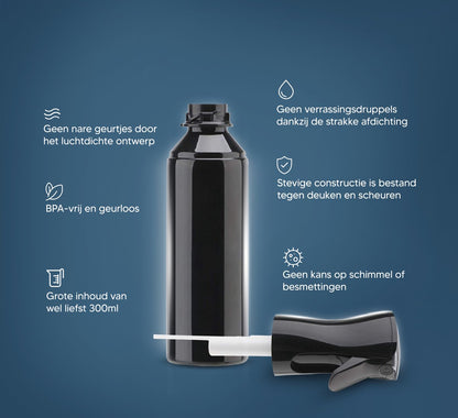  Johannes &amp; Co Waterspuit Zwart - Waterverstuiver Mist Verstuiver Haar