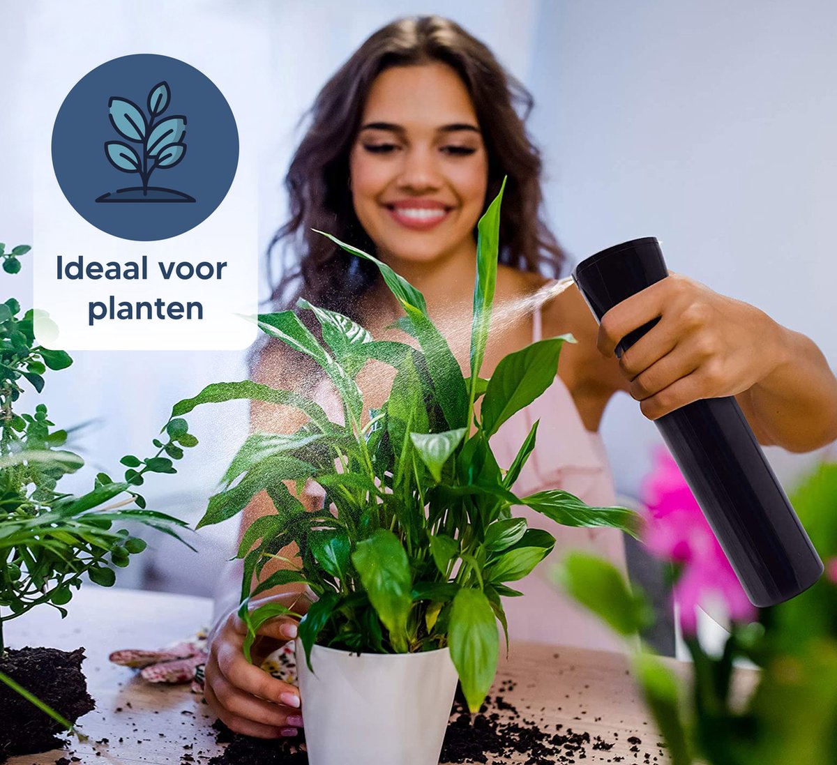  Johannes &amp; Co Waterspuit Zwart - Waterverstuiver Mist Verstuiver Haar
