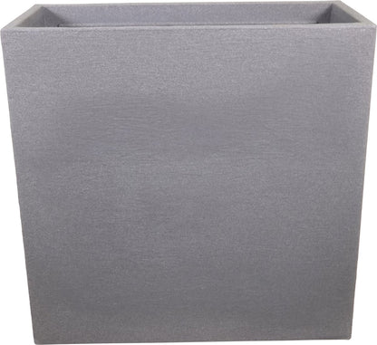  4gardenz® Stone Rechthoekige Bloembak Voor Buiten - 60x60x26cm - Lichtgrijs