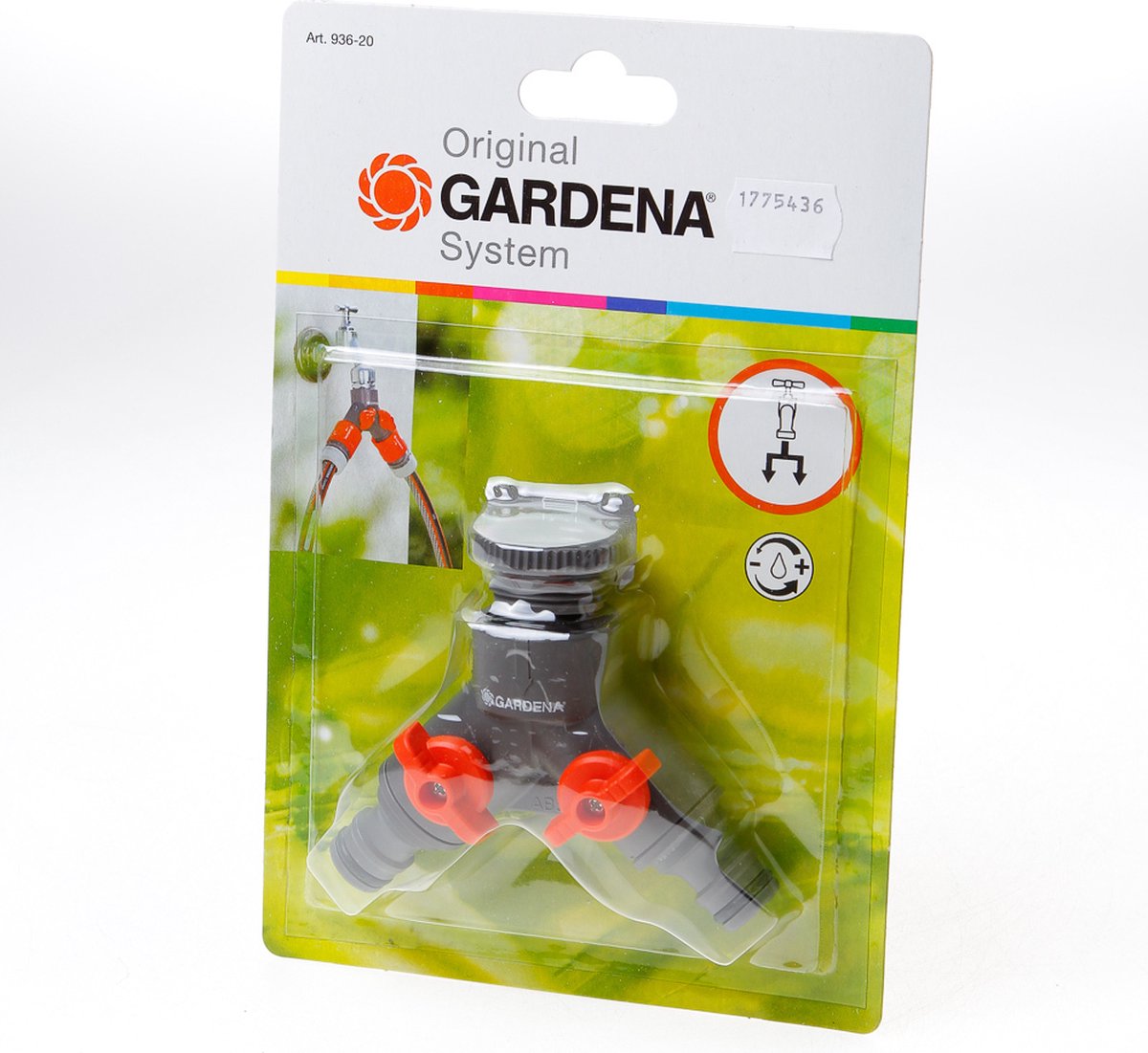  GARDENA 2-weg Ventiel 26,5 Mm (G 3/4"), 21 Mm (G 1/2")