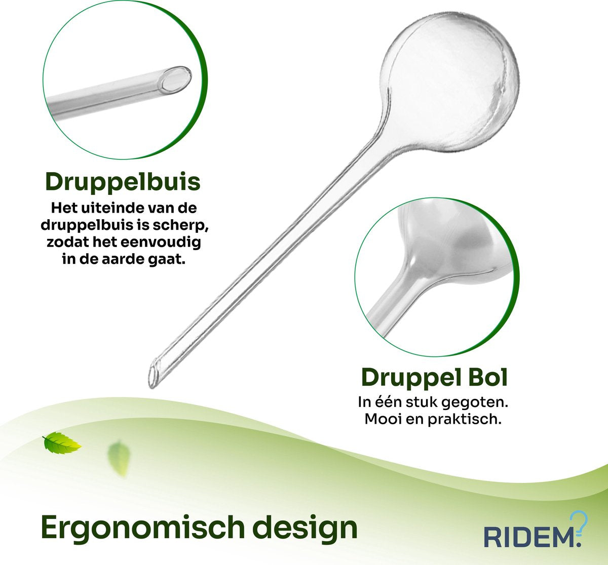  Waterdruppelaar Voor Planten - Irrigatiesysteem- Waterbol - Druppelsysteem - Watergeefsysteem Voor Kamerplanten - Plantenwatergever -6 Stuks - Transparant