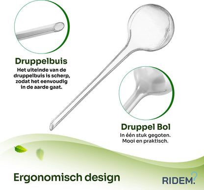  Waterdruppelaar Voor Planten - Irrigatiesysteem- Waterbol - Druppelsysteem - Watergeefsysteem Voor Kamerplanten - Plantenwatergever -6 Stuks - Transparant