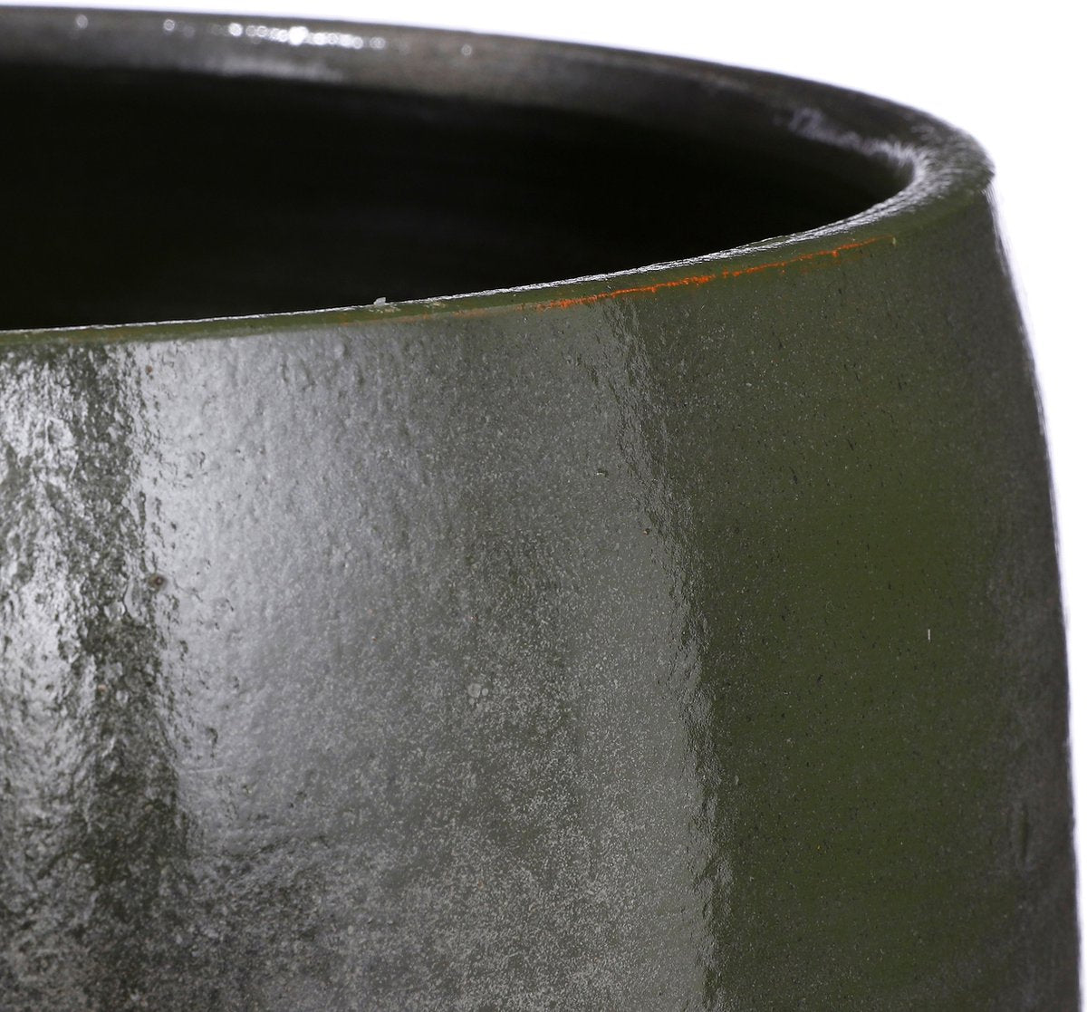  Mica Decorations Lester Bloempot - H18 X Ø20 Cm - Terracotta - Groen