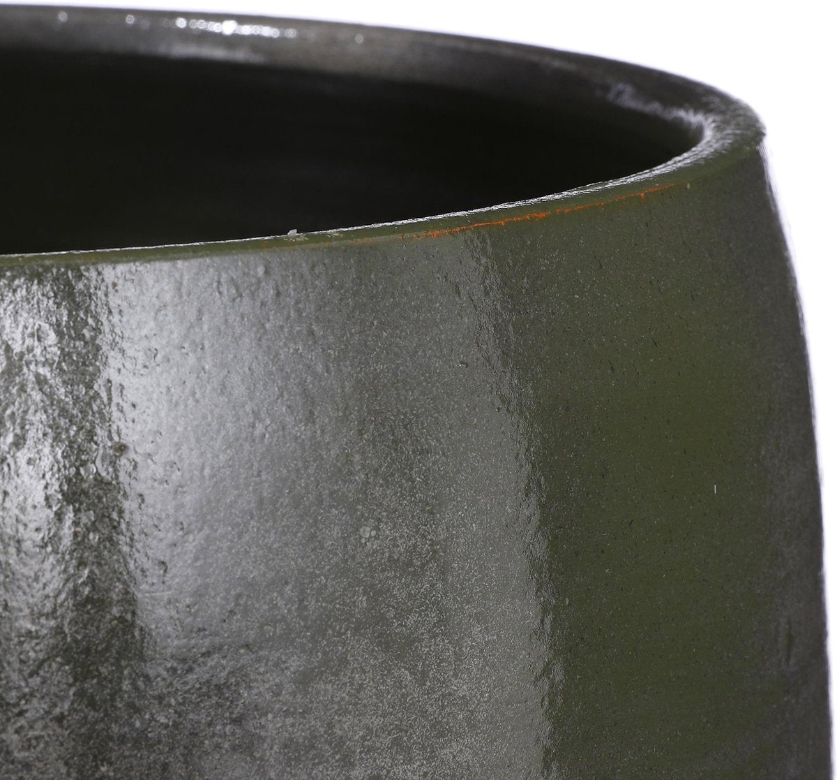  Mica Decorations Lester Bloempot - H31 X Ø33 Cm - Terracotta - Groen