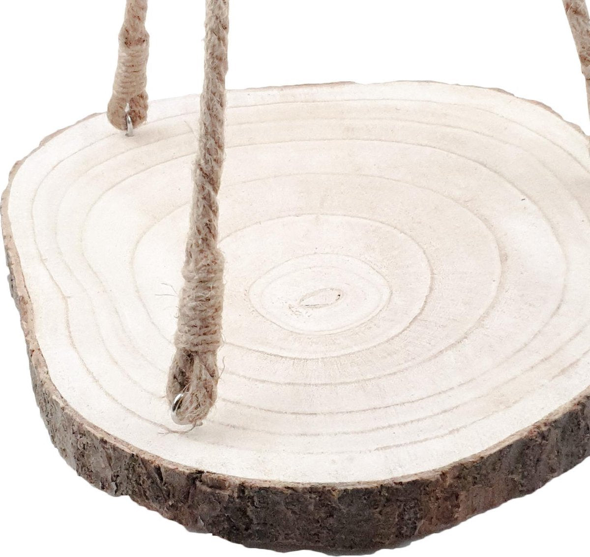 Merkloos Plantenhanger Boomstam Schijf | 30-35cm | Handgemaakt | Planten-houder / Hang-plant | Planten Accessoires | Decoratie Houten Hang Plank |