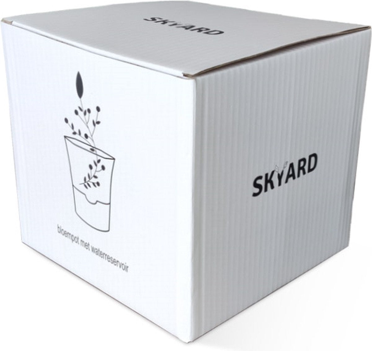  SKYARD® 3 Stuks Zelfwaterende Bloempot Maat M – Milieuvriendelijk Watergeefsysteem Kamerplanten – Zelfwatergevende Pot – Bloempot Met Waterreservoir – Selfwatering Pot – Wit