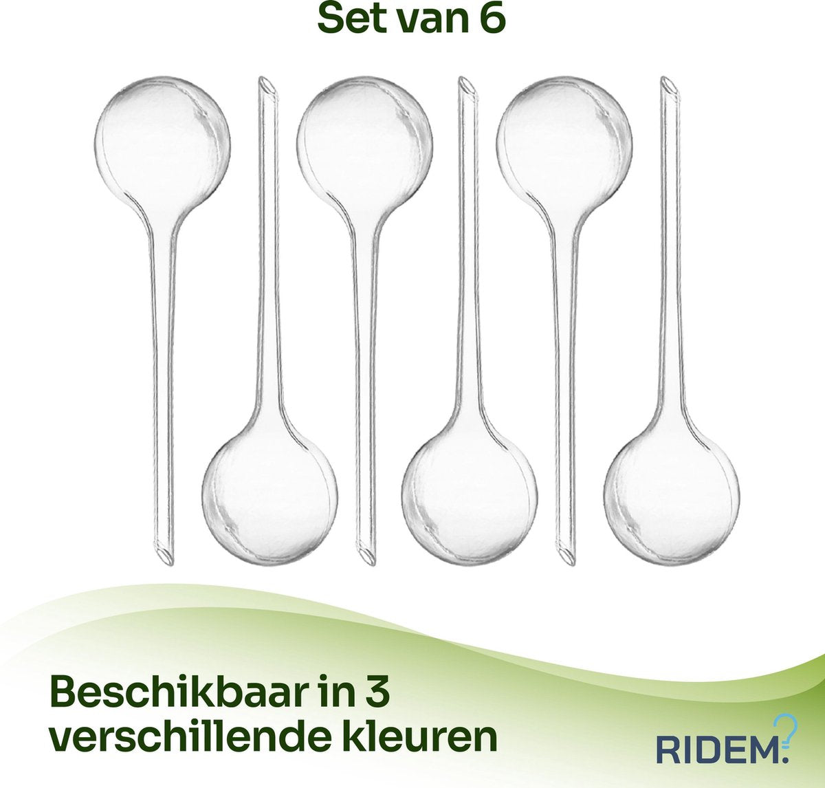  Waterdruppelaar Voor Planten - Irrigatiesysteem- Waterbol - Druppelsysteem - Watergeefsysteem Voor Kamerplanten - Plantenwatergever -6 Stuks - Transparant