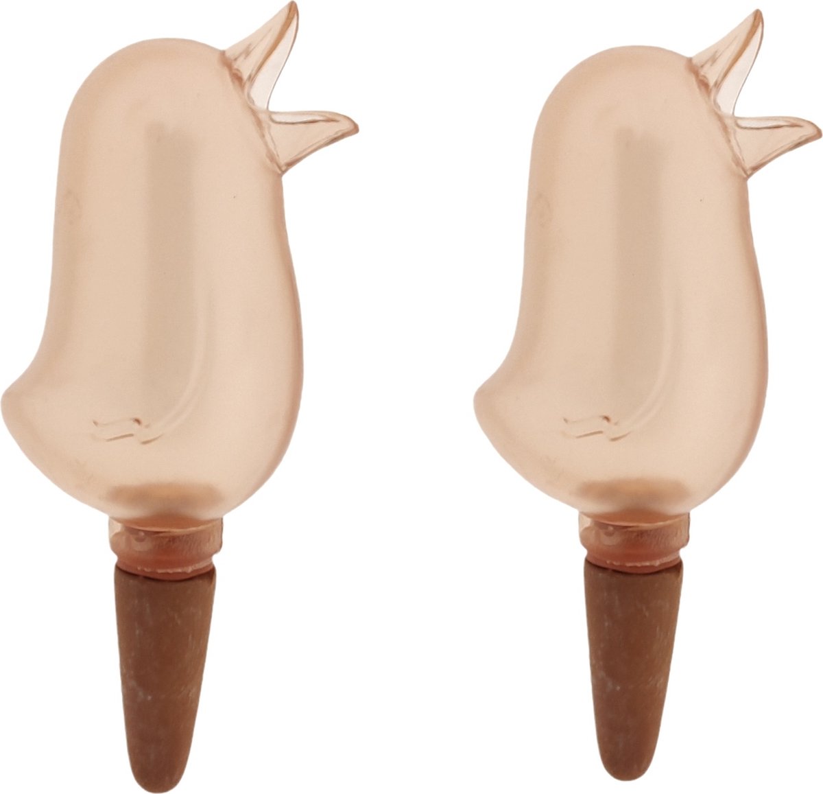  JS Drippy - Waterdruppelaars Set Van 2 Stuks - Druppelaar Vogel - Druppelsysteem Planten - Watergeefsysteem Kamerplanten - Waterbol - Roze