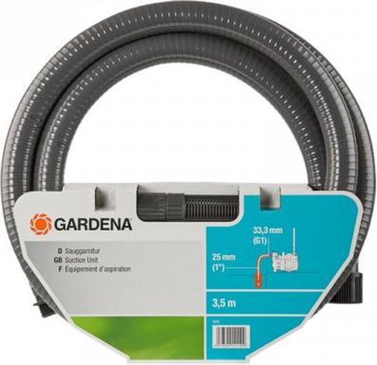  GARDENA Spiraal Aanzuigslang - Waterpomp - 3,5 M X 25 Mm