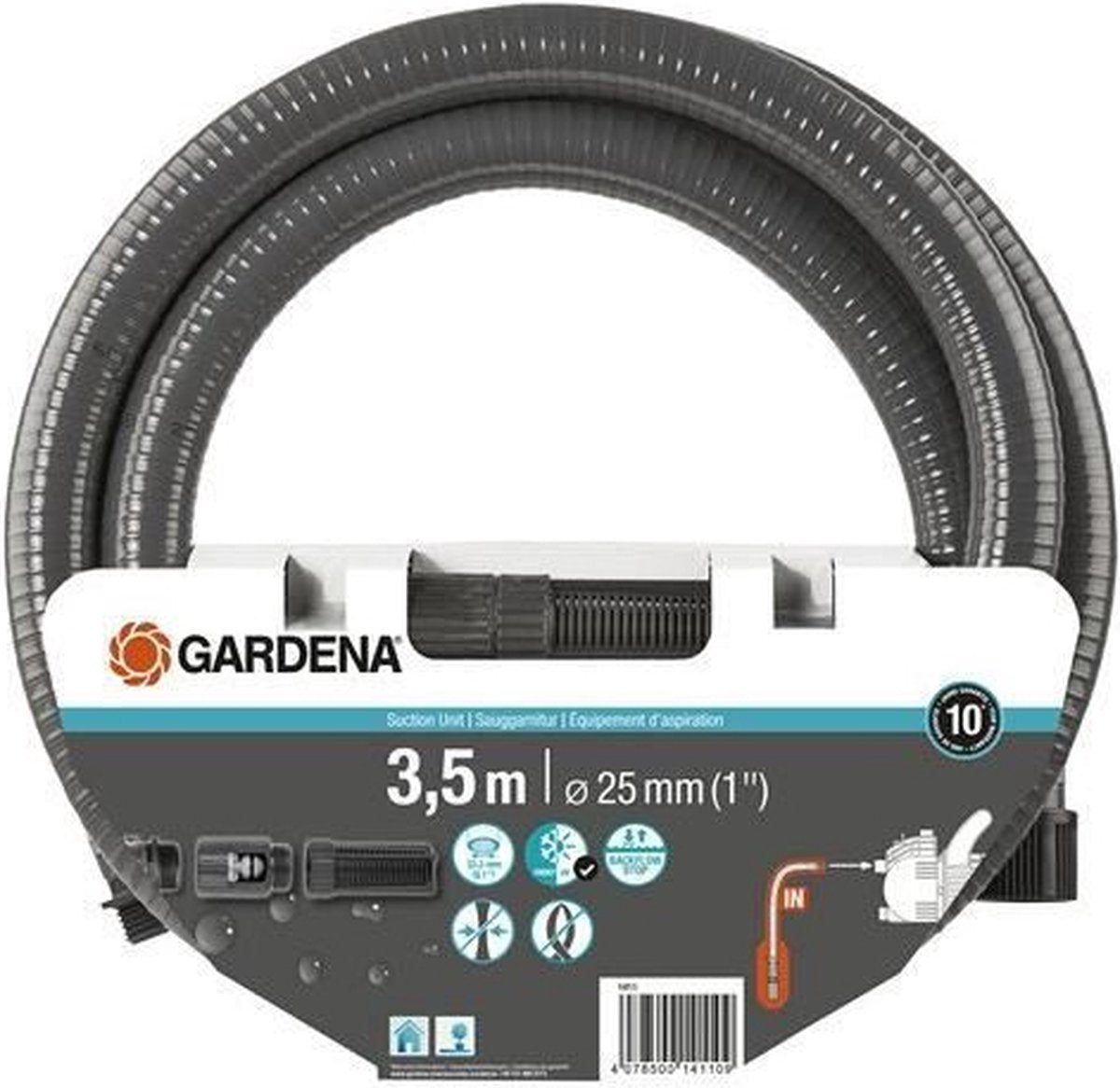  GARDENA Spiraal Aanzuigslang - Waterpomp - 3,5 M X 25 Mm
