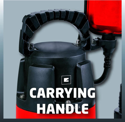  Einhell Dompelpomp GC-SP 3580 LL (350 W - 8000 L/h - 1 Mm Restwater - Traploos Instelbare Vlotterschakelaar - GeÃ¯ntegreerd Terugslagventiel - Draaghandvat - Kabelopwikkeling - Mechanische Afdichting)