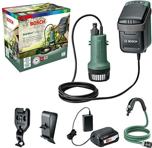  Bosch GardenPump 18 Accu Regentonpomp - Met 1 X 18 V Accu En Lader