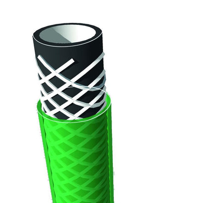  Kinzo Tuinslang 10 Meter - Waterslang Zonder Koppeling - 3-Laags - PVC - Groen
