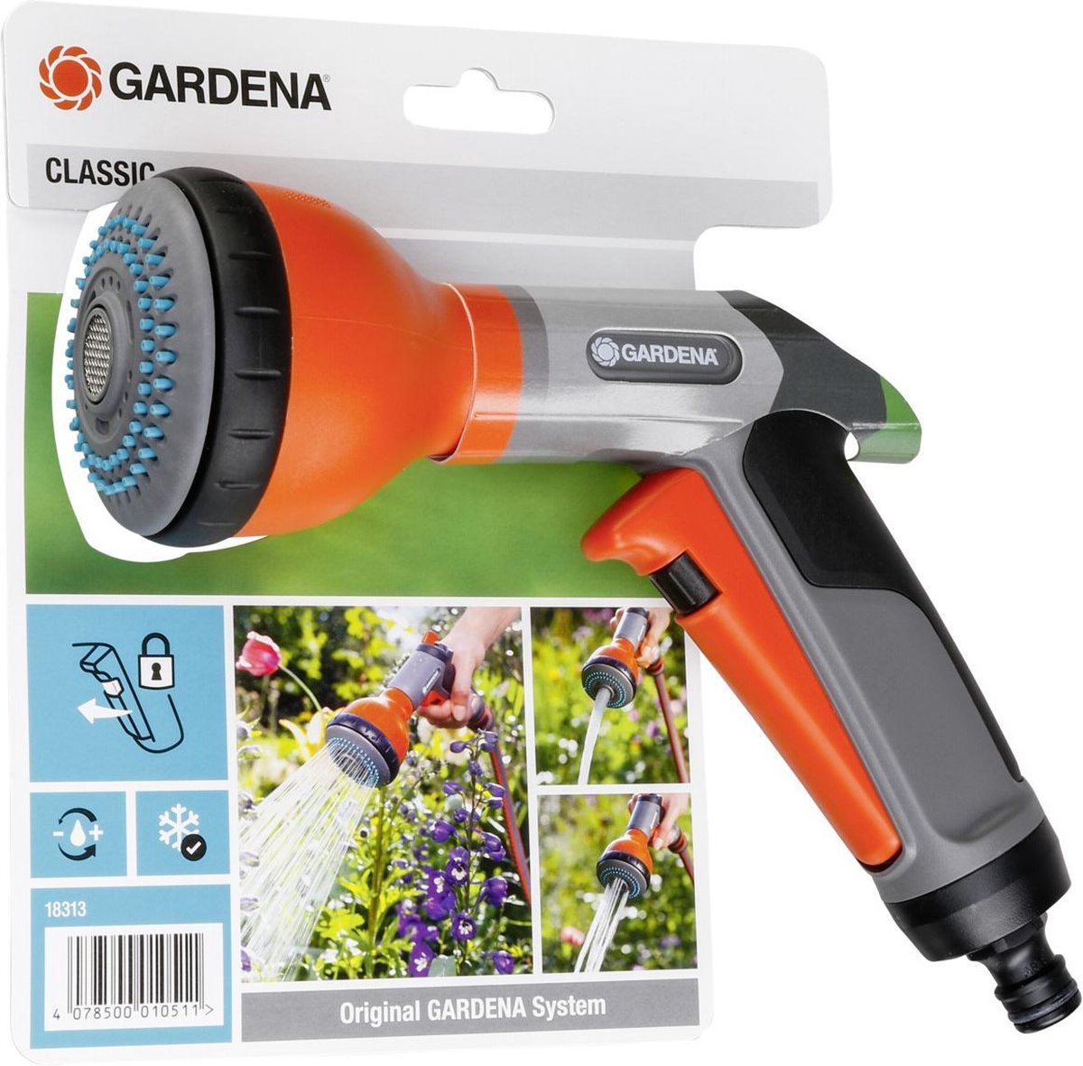  GARDENA - Classic- Multifunctionele Broeskop - Exclusief Verlengsteel