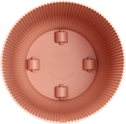  Elho Vibes Fold Rond Wielen 35 - Bloempot Voor Binnen - Ø 34.9 X H 32.4 Cm - Delicaat Roze