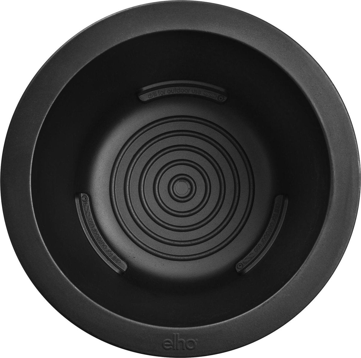  Elho Pure Coupe 41 - Bloempot Voor Binnen &amp; Buiten - Ø 41.3 X H 57.9 Cm - Zwart/Zwart