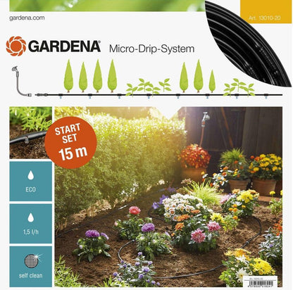  GARDENA Micro Drip System Startset S - Voor Rijplanten Druppelsysteem- 15 Meter
