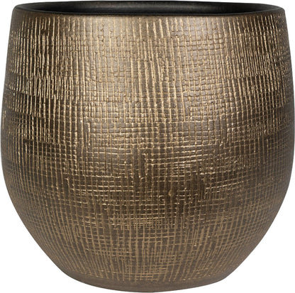  Steege Plantenpot - Modern Design - Goudkleurig - 32 X 36 Cm - Bloempot