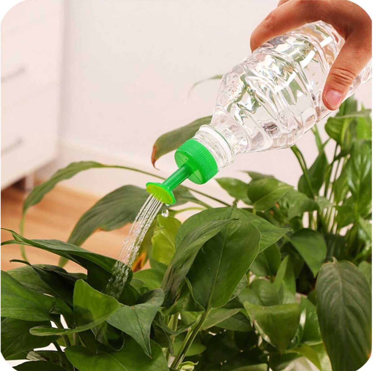  Flesgieter Dop - Fles Plantenspuit - Flessebroes - Broeskop - Fles Gieter - Water Geven - Flesdop - Groen