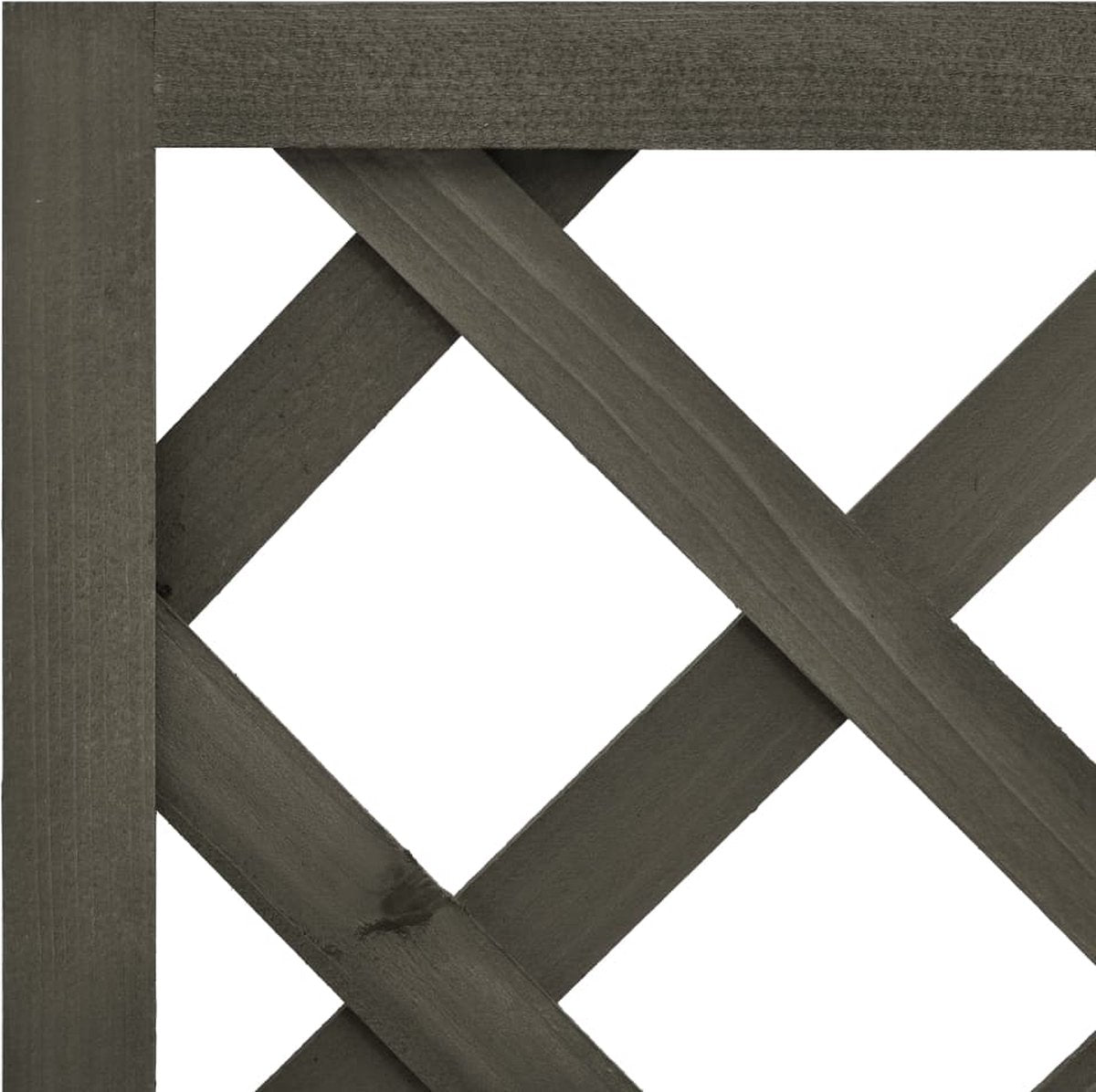  VidaXL Latwerkplantenbak 50x25x90 Cm Massief Vurenhout Grijs