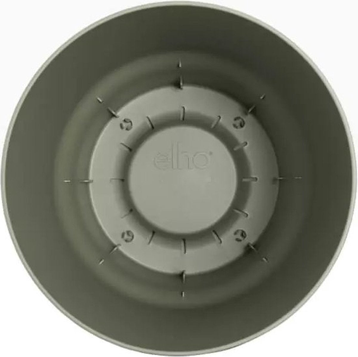  Elho Greenville Rond 30 - Grote Bloempot Voor Buiten - Gemaakt Van Gereycled Plastic - Ø 29.5 X H 27.8 Cm - Blad Groen