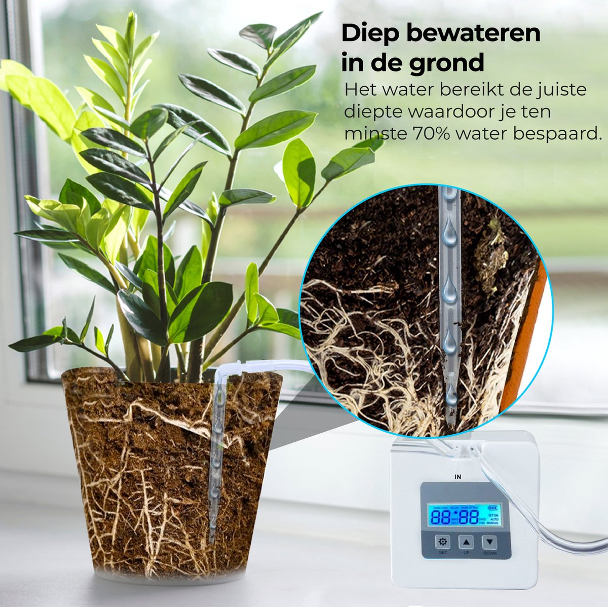  Automatisch Bewateringssysteem Voor Kamerplanten Met Pomp – Waterdruppelaar – Watergeefsysteem– Planten Watergever