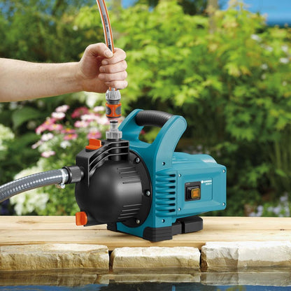  GARDENA - Classic Besproeiingspomp 3000/4 Compleet - Waterpomp - Incl. 3.5 M Aanzuigslang En 20 M Slang